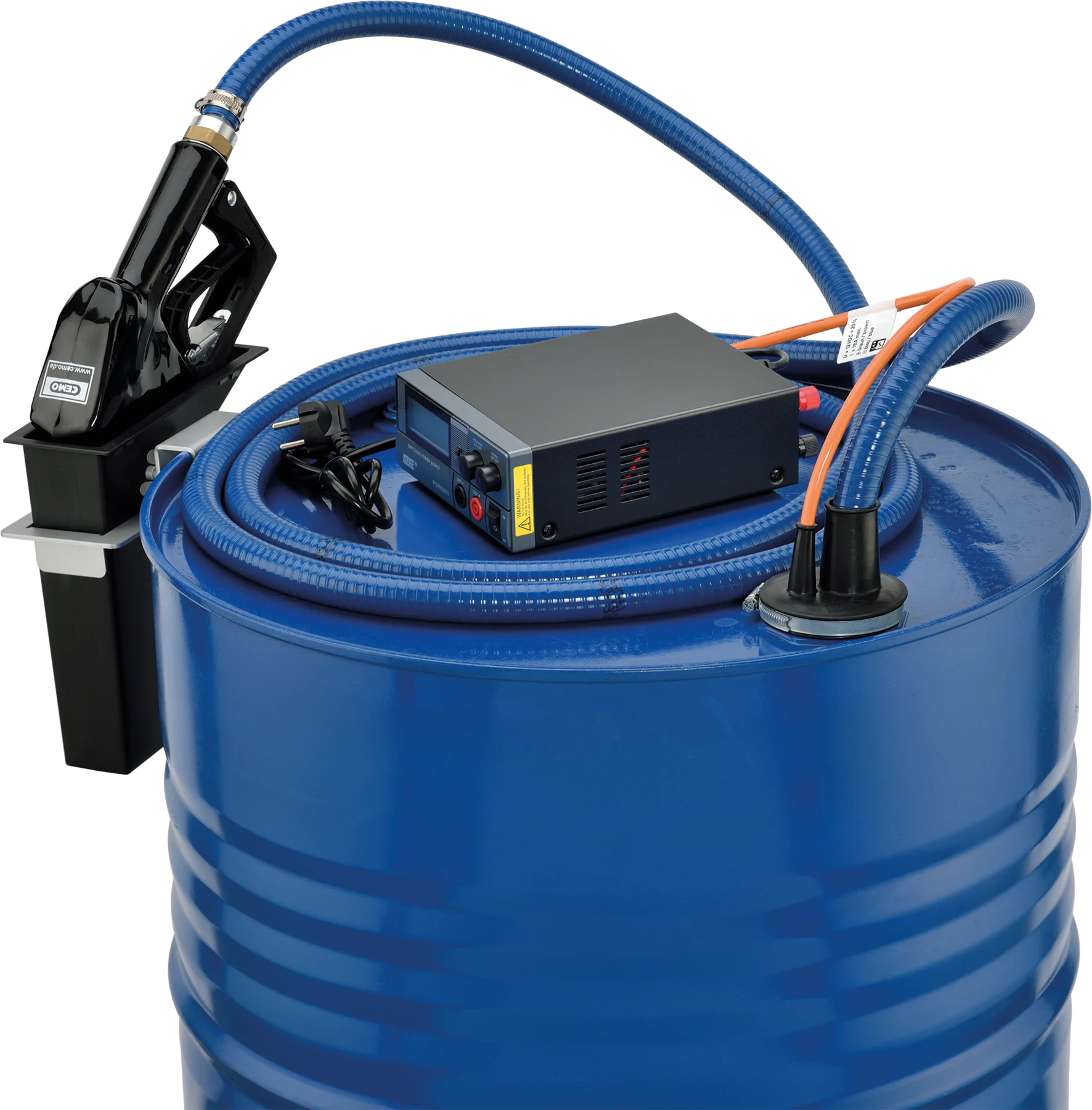 Pumpenset CENTRI SP 30, 12 V für Diesel, Set mit Netzgerät, Schlauch, Automatik-Zapfventil